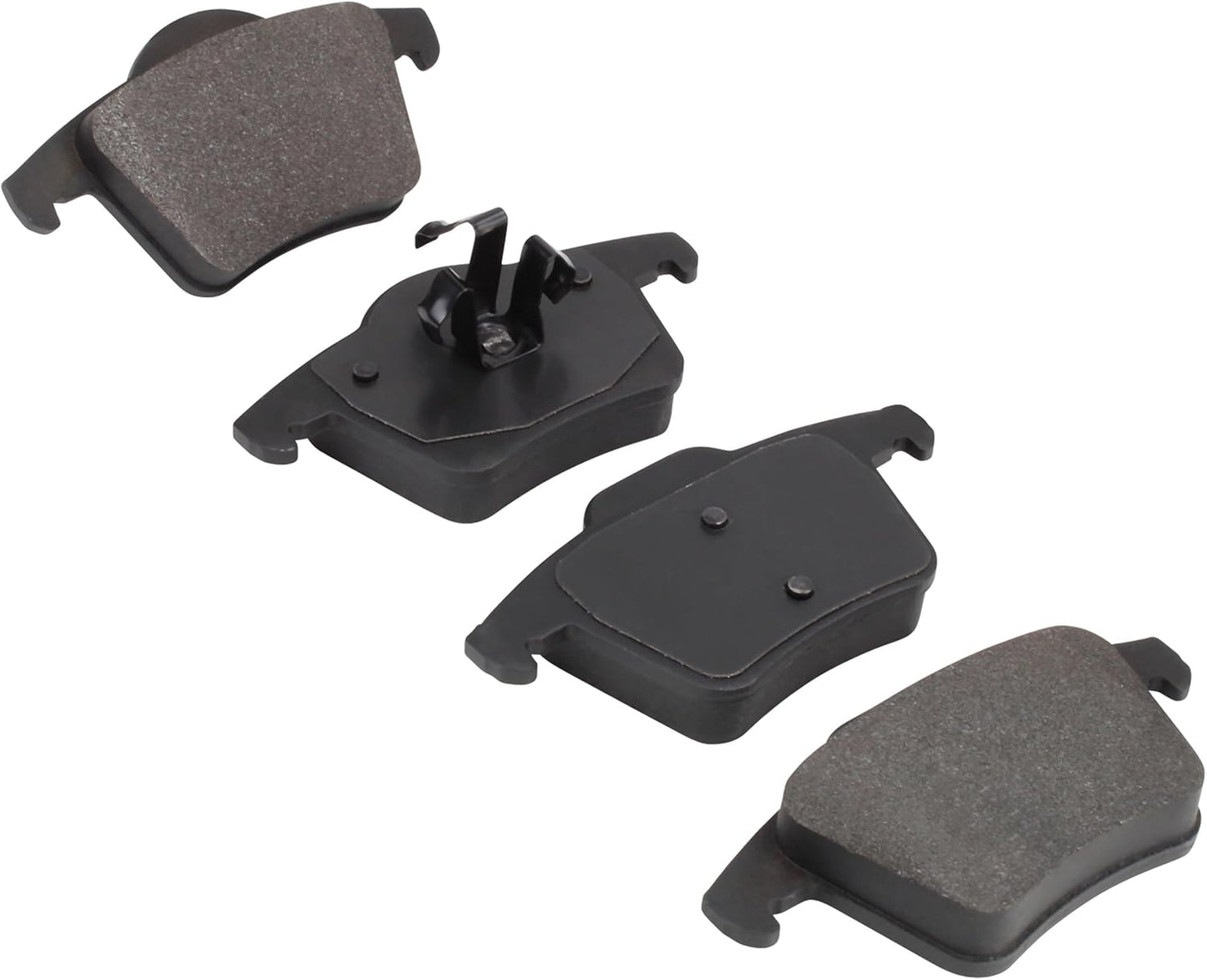 Premium Semi-Metallic Rear Brake Pads (1001-0980M) Compatible with Volvo XC90 2003-2014, Yugo GVX 1989-1989