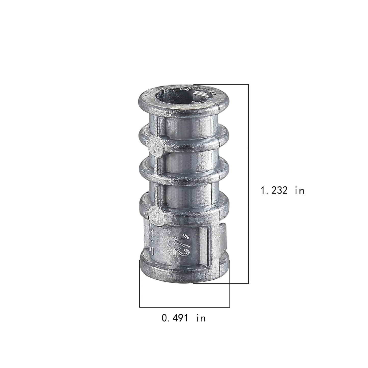 Wensilon(50pcs) 5/16 * 1-1/4 Lag Shield Anchor Long Zinc Alloy Bolts Concrete Anchors, Zinc Alloy Masonry Anchors Hole