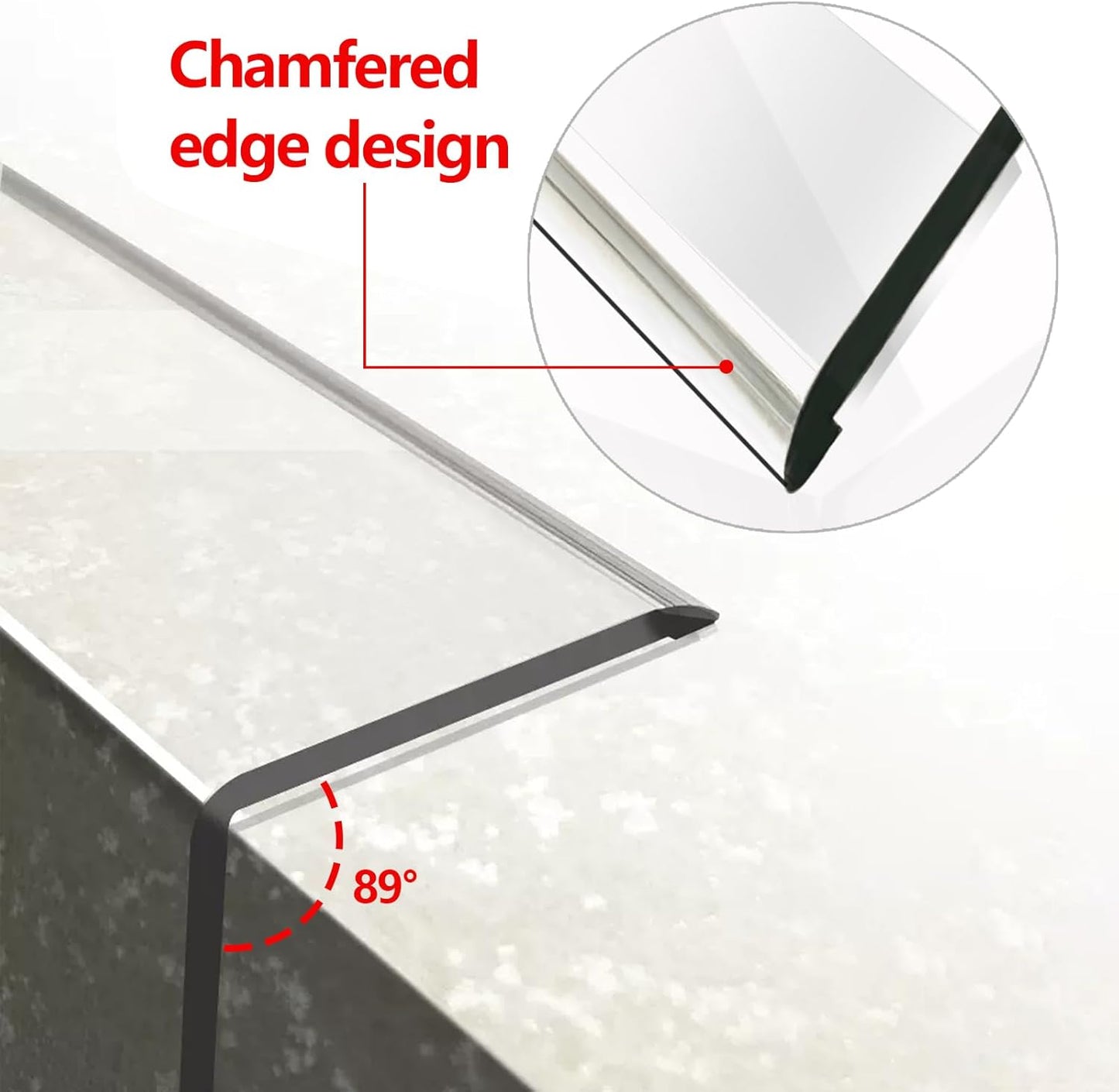 Wall Corner Protector - 2PCS, 31.5"x1.18" - Self Adhesive Clear Corner Protectors for Walls, Cabinet Doors, Edge Protector Trim; Easy to Install Corner Guards for Walls (80cm x 3cm)