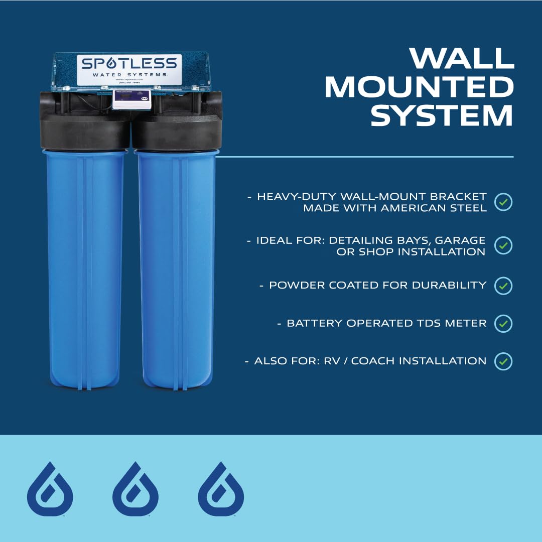 Spotless Water Systems - DIW-20, Simple Window, Solar Panel, RV & Car Wash System, Works for All Vehicles, Motorcycles, Bikes, Boats, Planes, Yachts, Towel Drying Eliminated