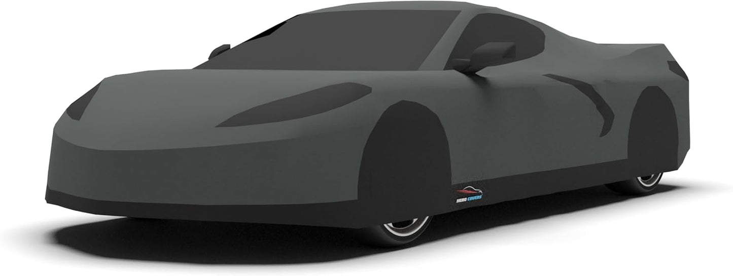 C8 Car Cover Fit for Corvette C8 Indoor and Outdoor Protection (Gray)