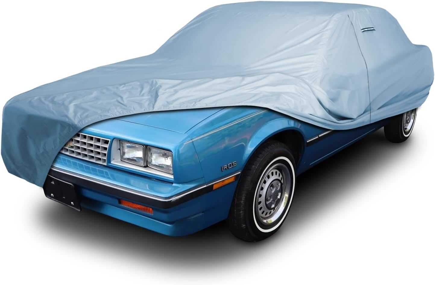 iCarCover Premium Car Cover for 1982-1987 Chevy Cavalier Heavy Duty Waterproof All Weather Automobiles Custom Fit Indoor Outdoor UV Snow Protection Covers with Straps and Bag