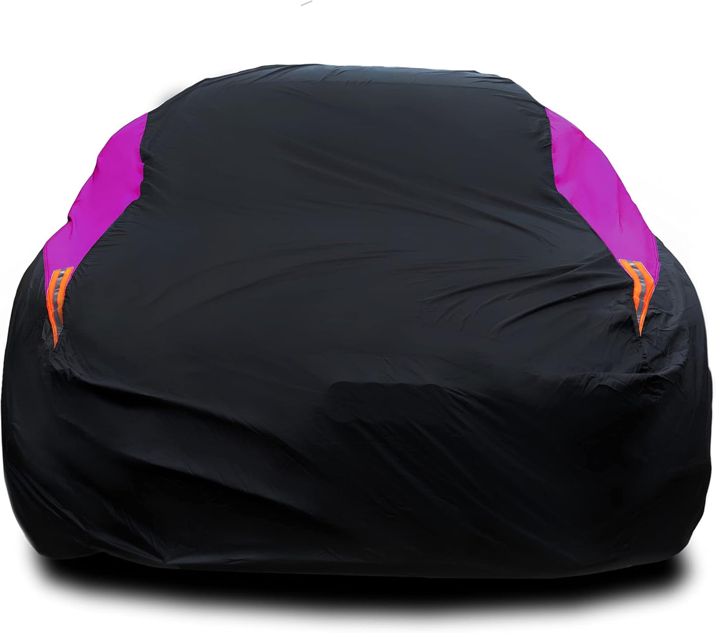 MORNYRAY Waterproof Car Cover All Weather Snowproof UV Protection Windproof Outdoor Full car Cover, Universal Fit for Sedan (Fit Sedan Length 207-216 inch, Purple)
