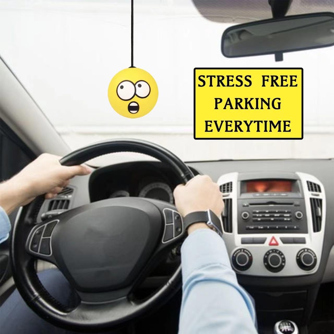 Double Garage Parking Aid-Parking Ball Guide System, Parking Assistant kit Includes a retracting Ball Sensor Assist Solution.A Perfect Garage Parking Indicator