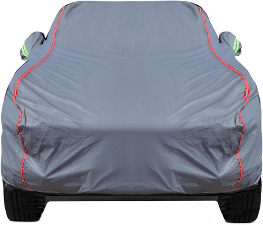 Breathable New Material, Waterproof Car Cover, Locks and Zipper Doors, Sunscreen Waterproof UV Prevention Snowproof Wind and Windproof,Suitable for Indoor Outdoor,for Pickup 198"-220",C7