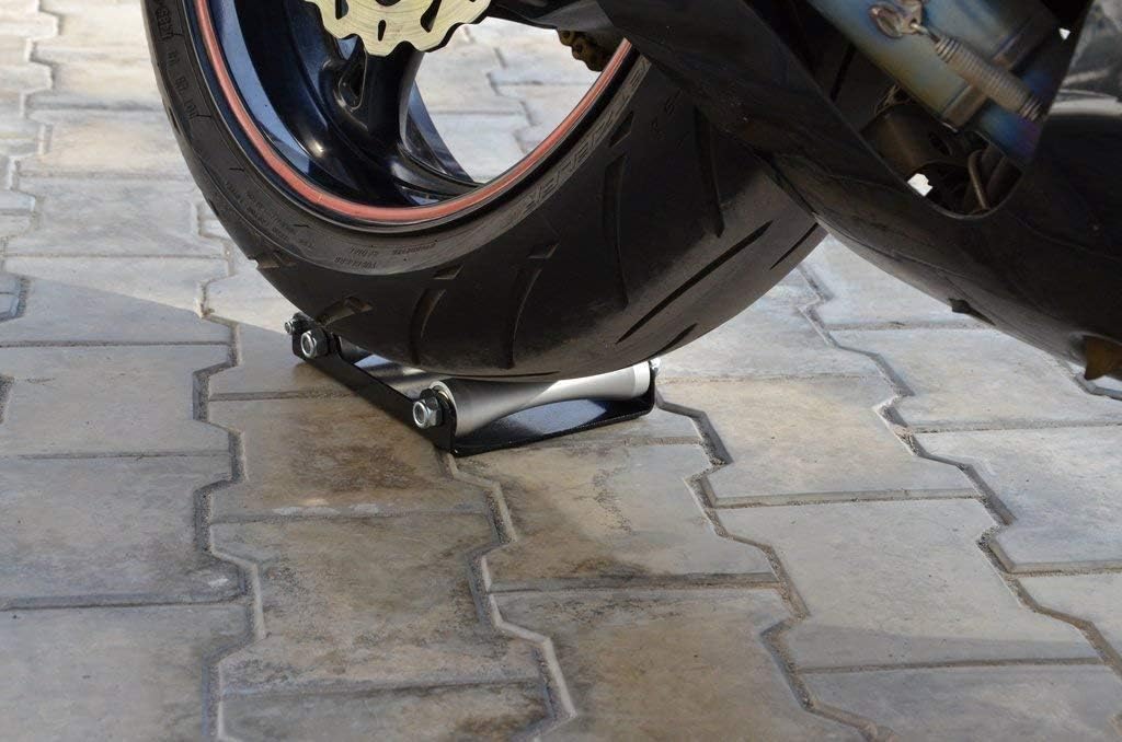 GRAND PITSTOP Motorcycle & Powersports Maintainence Stand Wheel Cleaning Wheel Roller Stand for tire Cleaning & Chain Lubrication - Groller Large (Bikes < 600 lb & Tire Width <240 mm)