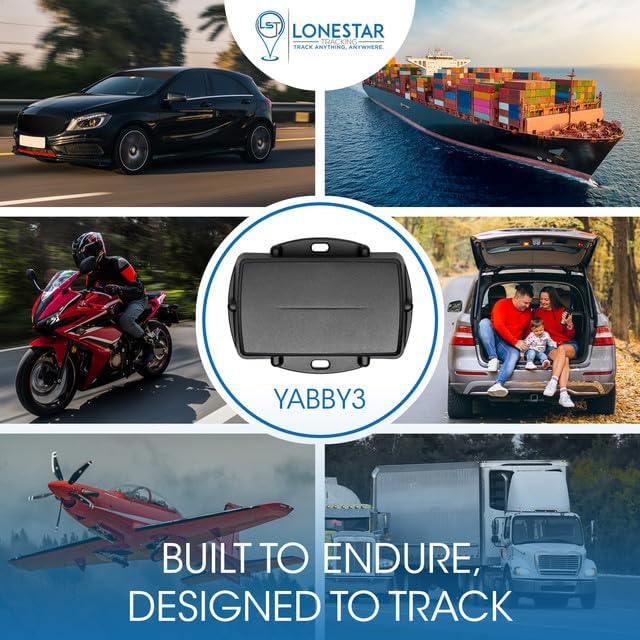 LoneStar Tracking Hidden GPS Tracker Device Yabby3 – 4G/5G Weatherproof Car, Trailer, Vehicle & Asset Tracking, Anti-Theft Satellite Tracking, Real-Time Location & Security(Low Cost Subscription Plan)
