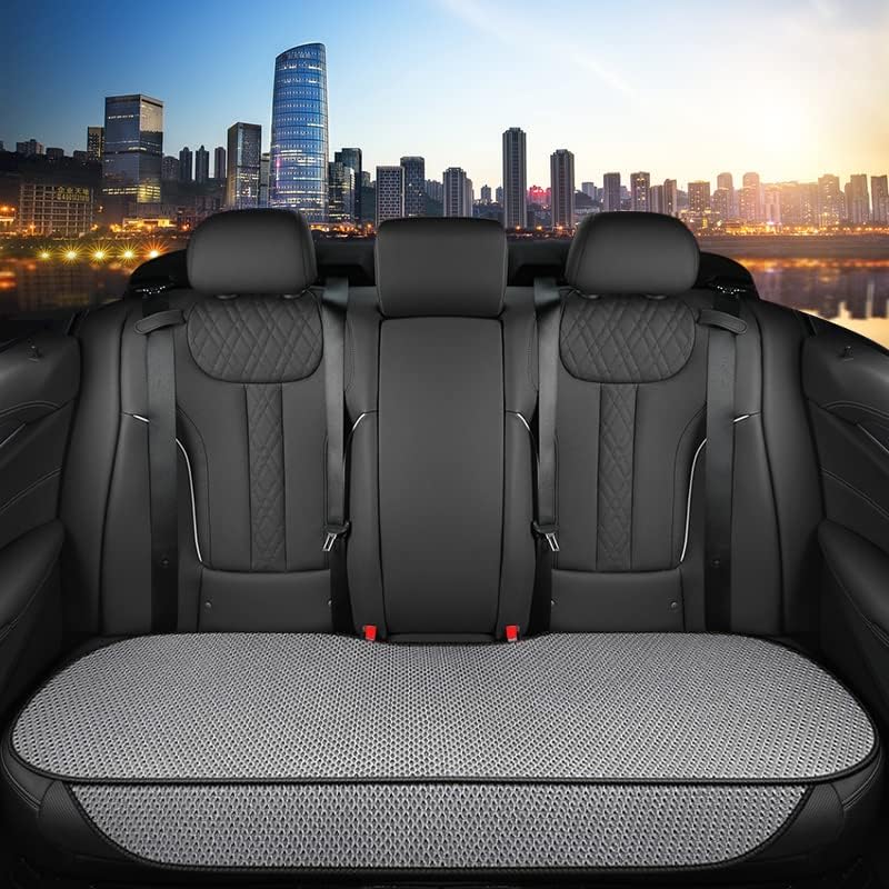Auto Newer Breathable Universal Four Seasons Car Seat Covers, Luxury Include Front Car Seat Protector and RearCar Seat Cushion,Compatible with 95% Vehicles， Fit for Cars Truck SUV (Grey,3PCS)