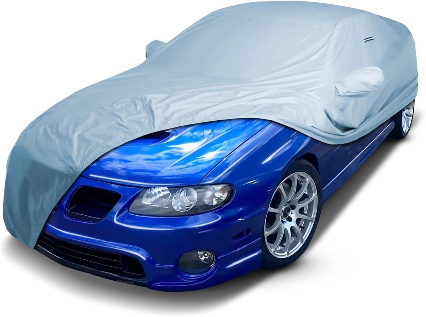iCarCover Fits: [Pontiac GTO] 2004-2006 Premium Full Car Cover Waterproof All Weather Resistant Custom Outdoor Indoor Sun Snow Storm Protection Form-Fit Padded Cover with Straps