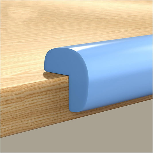 XPLKQXE Sharp Edge Safety Corner Edge Foam Padding, Edge Guards Bumpers Adhesive, Edge Corner Protector Guards for Table Edges & Sharp Corners(Blue,4pcs)