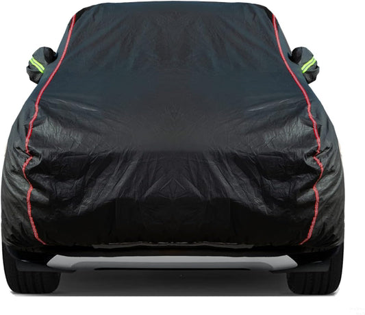 Breathable New Material, Waterproof Car Cover, Locks and Zipper Doors, Sunscreen Waterproof UV Prevention Snowproof Wind and Windproof,Suitable for Indoor Outdoor,for SUV (181" to 190") B11