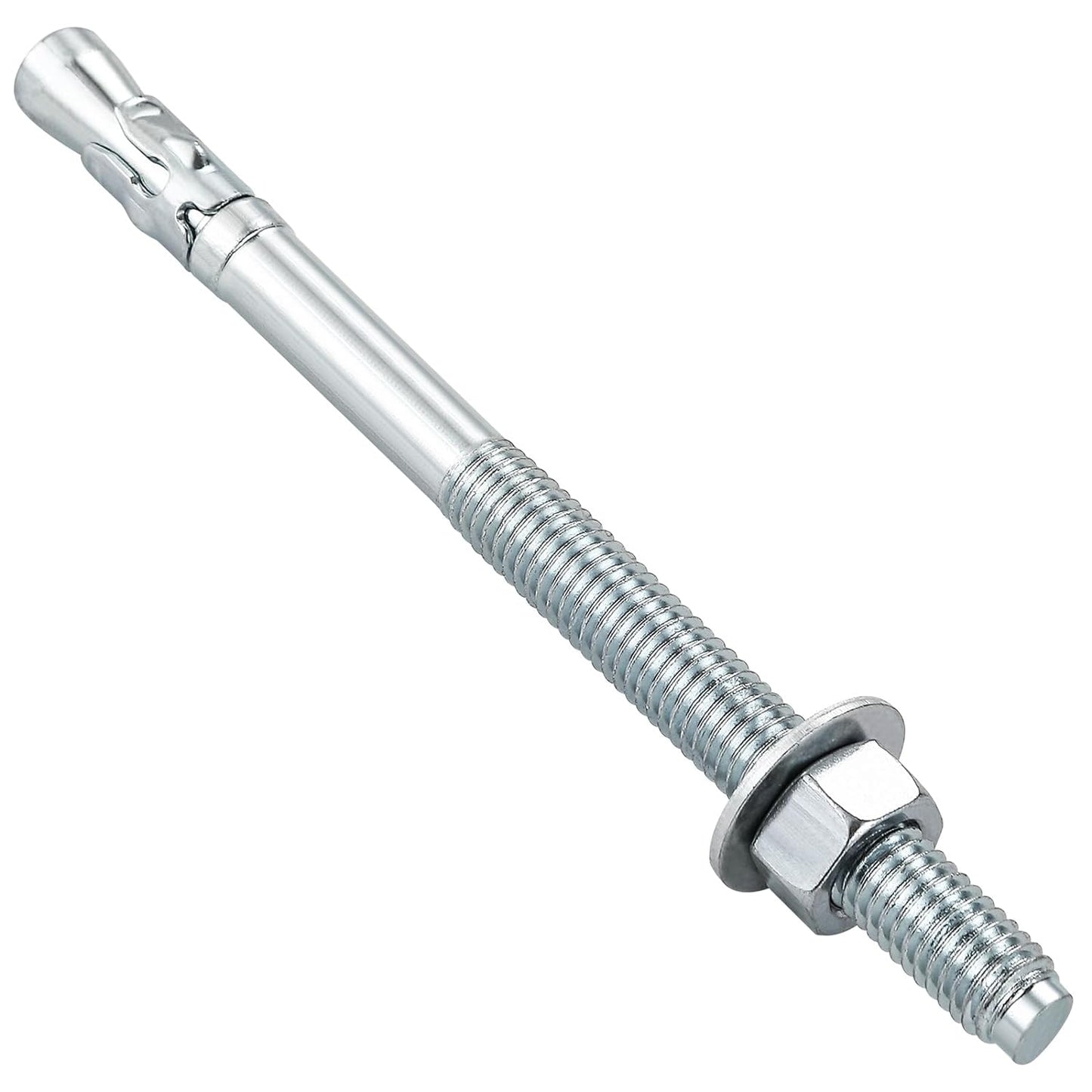 1/2x8 30Pcs Inch Standard Fasteners for Heavy-Duty Zinc Wedge Anchors for Cement and Concrete