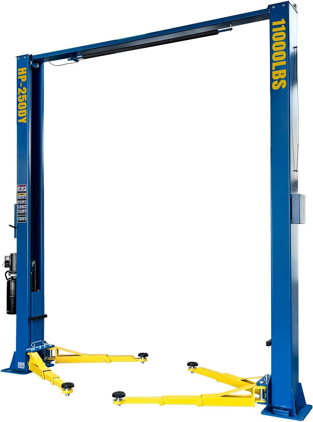 110V Two Post Car Lift 11,000 LBS Single-Sided Unlocking Overhead Heavy Duty 2 Posts Auto Hoist Truck Lift for Garage 3 Year Warranty