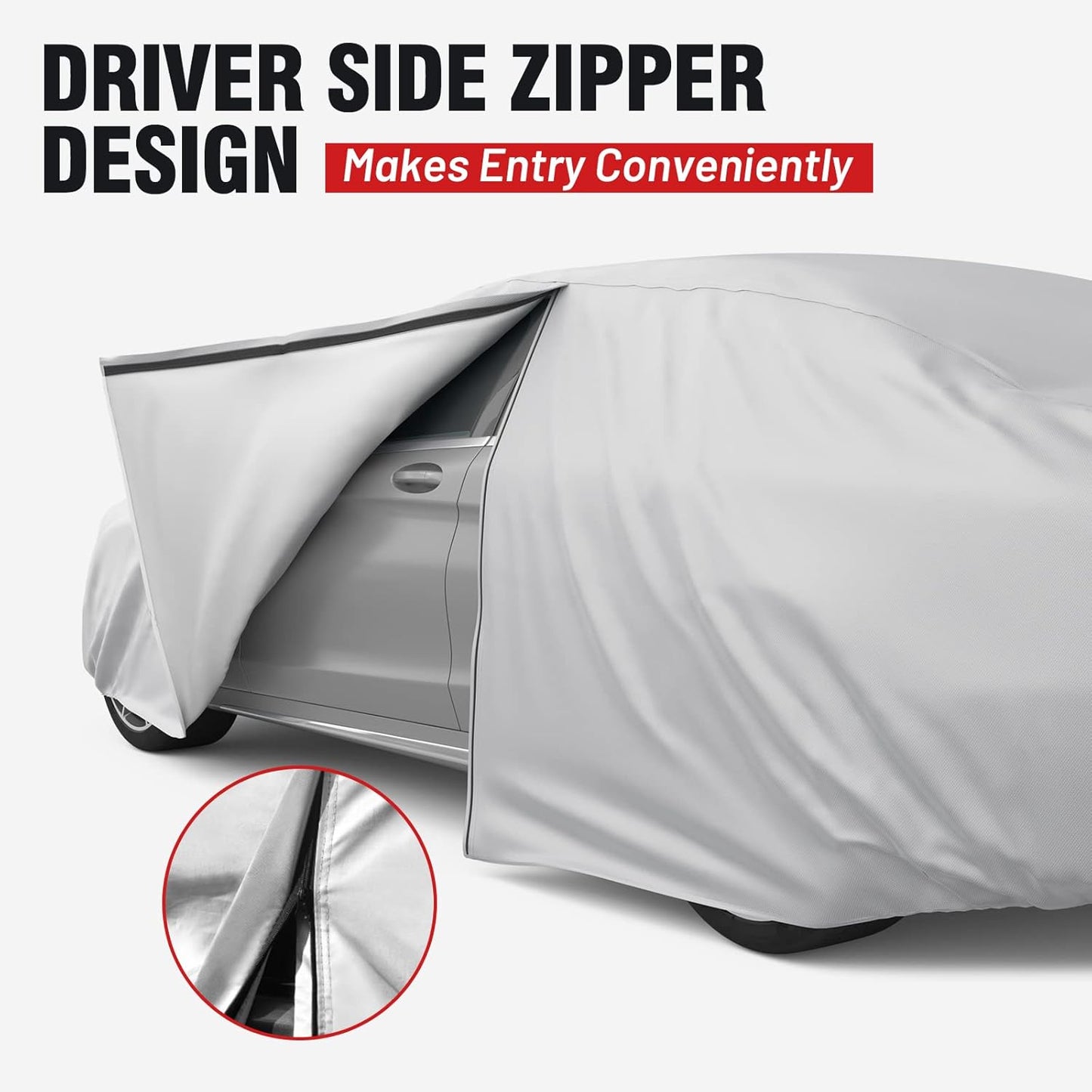 Favoto Car Cover Waterproof Outdoor - Custom Fit for Dodge Challenger (2008-2024) Oxford Cloth All Weather for Automobiles Rain Sun Dust Protection Windproof Full Car Covers