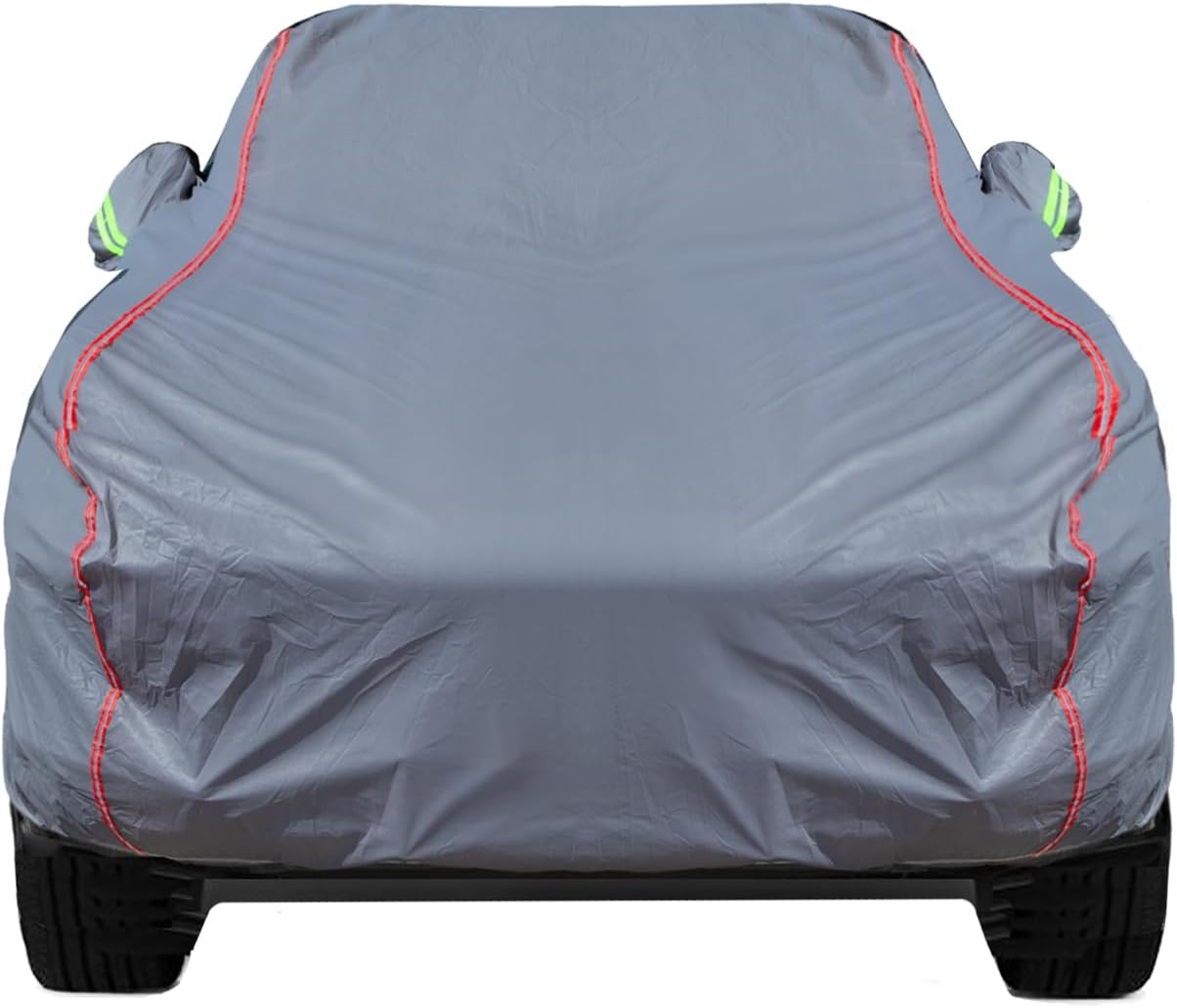 Breathable New Material, Waterproof Car Cover, Locks and Zipper Doors, Sunscreen Waterproof UV Prevention Snowproof Wind and Windproof,Suitable for Indoor Outdoor,for Pickup 180"-206",C6