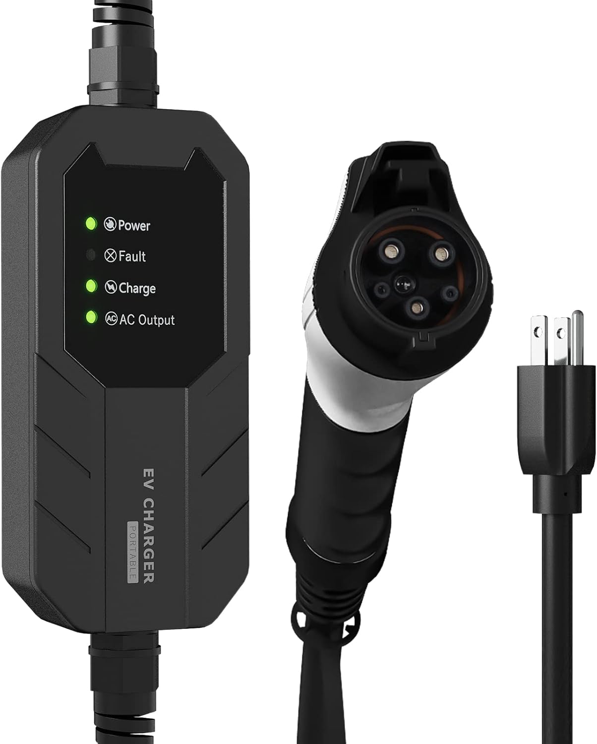 Skysword Ⅱ Level 1 EV Charger (110V, 16A, 25ft), EVSE Home Electric Vehicle Portable Charging Station (NEMA 5-15 Plug)