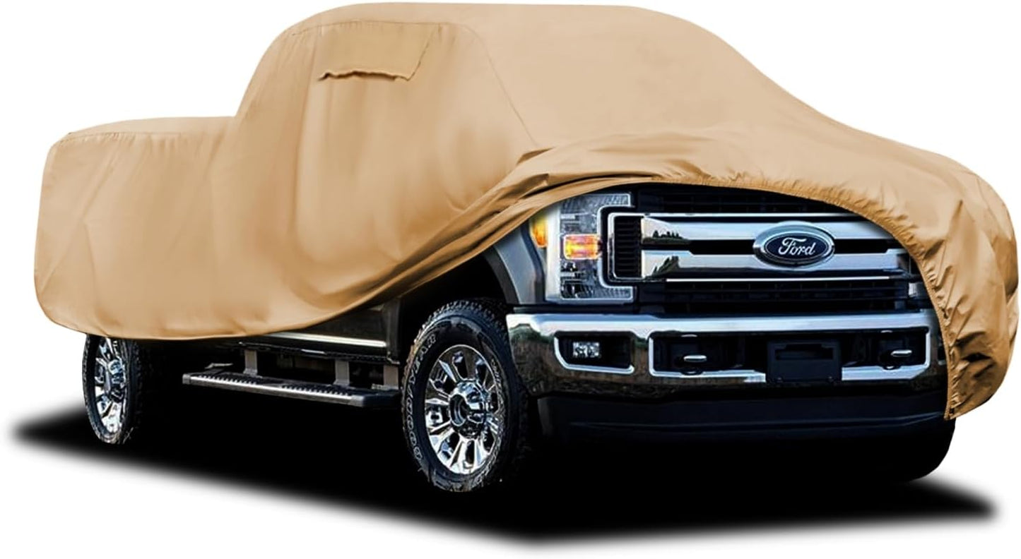 Heavy Duty Outdoor Car Cover Custom Fit for Ford F250/F350, Windproof All Weather Waterproof Sun Rain UV Dust Snow Protection Outdoor Car Covers