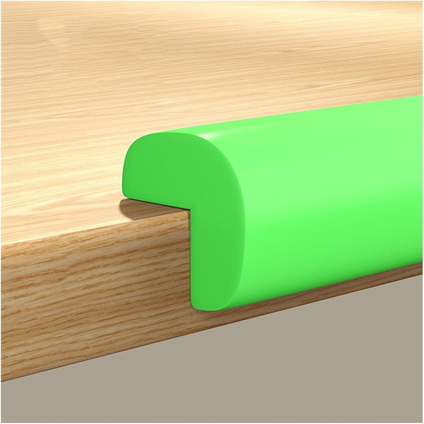 XPLKQXE Sharp Edge Safety Corner Edge Foam Padding, Edge Guards Bumpers Adhesive, Edge Corner Protector Guards for Table Edges & Sharp Corners(Green-A,5pcs)