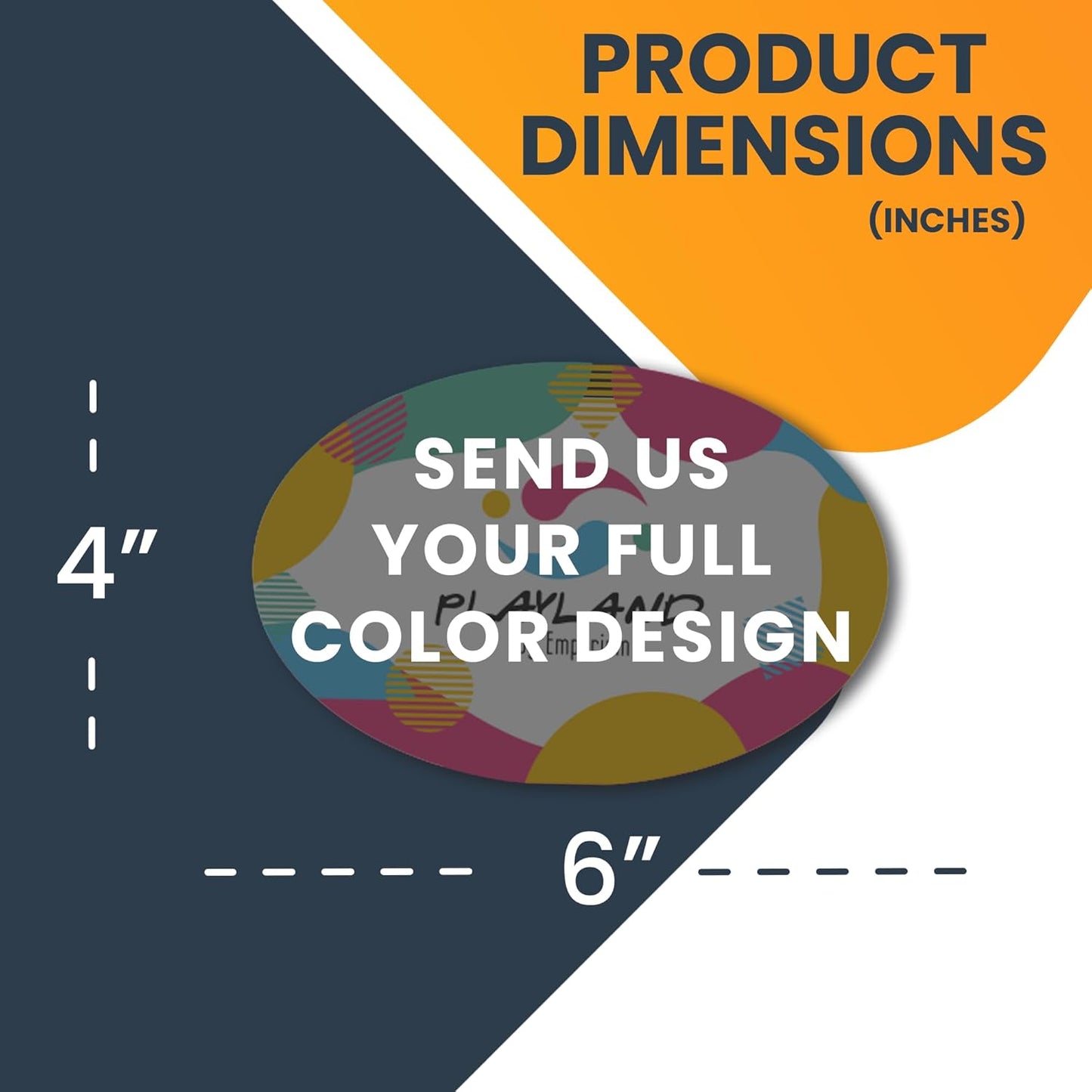 Magnet Me Up Custom Car Magnet, 4x6 Inch Oval, Customizable Magnet for Businesses, Advertising, Personal Use, Gifts, Choose Your Text, Upload Image, Magnetic Vinyl for Vehicles, Crafted in USA