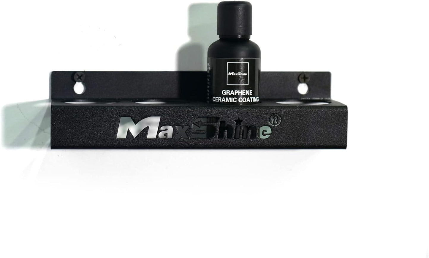 Maxshine Universal Detailing Ceramic Coating Holder - Holds 4 Bottles (50-100ml), Sturdy & Lightweight Organizer, Easy Wall Mounting, Premium Auto Detailing Accessories for Garage & Mobile Use