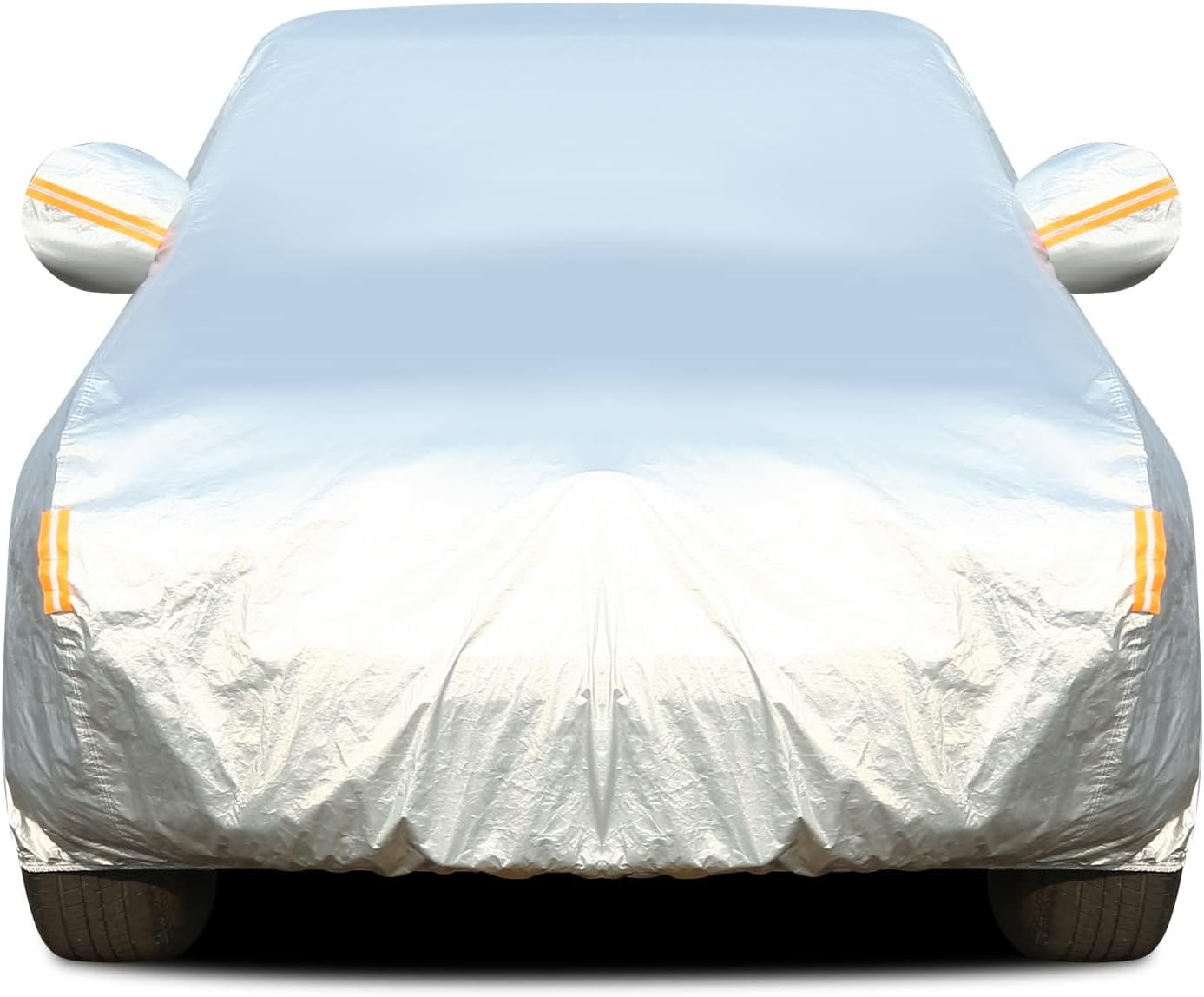 Tecoom Truck Cover Waterproof All Weather, 3 Layers Full Pickup Cover, Fleece Lining Outdoor Cover with Zipper Door/Lock for Snow Rain Protection, Universal Fit Regular/Extended/supercrew Cab