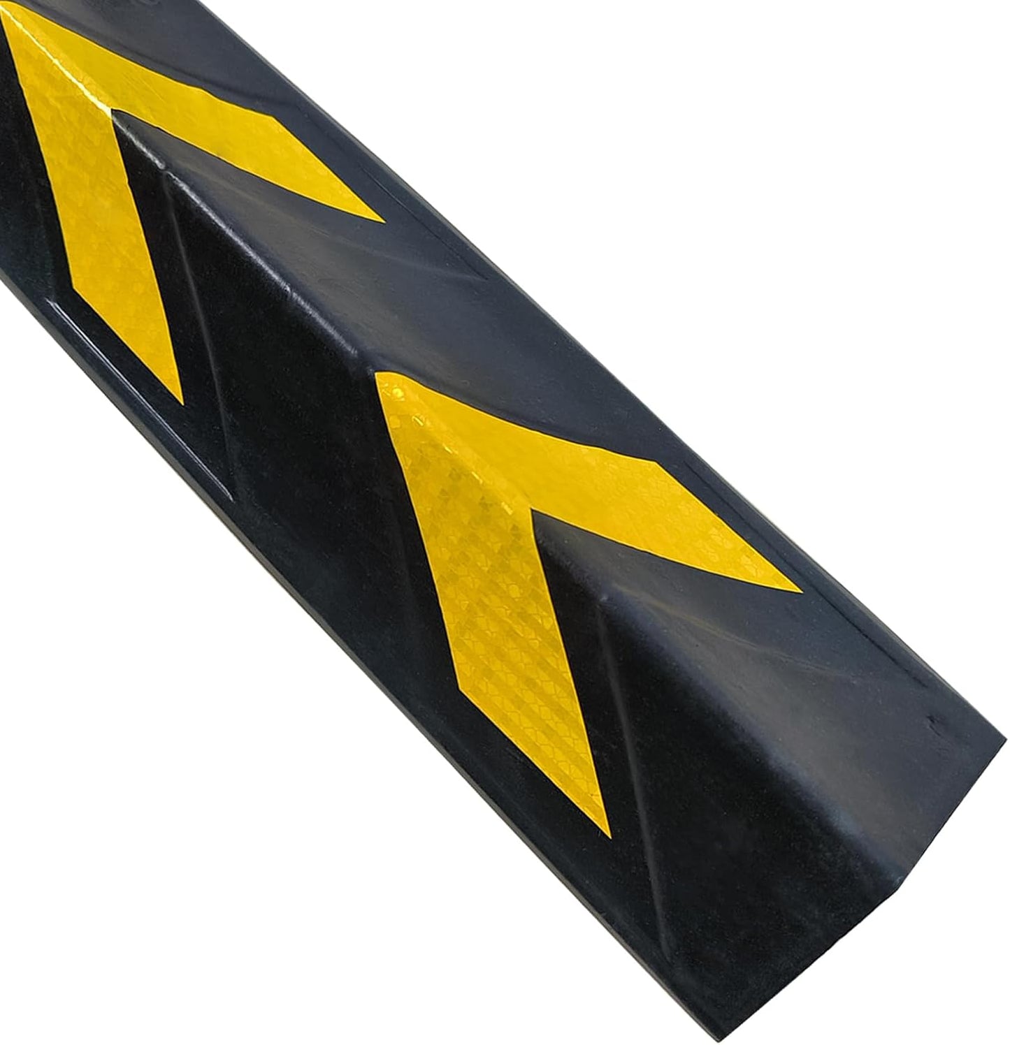 27" Rubber Garage Wall Protector Corner Guard for Parking Lot Warehouse Edge, 6 Packs