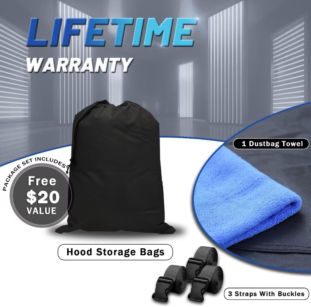 Chevrolet Silverado 3500HD Truck Cover Custom Fit 2001-2026 Regular Cab LB (8.1') with Door Zipper, 12 Layers Full Exterior Pickup Truck Cover Waterproof All Weather, Wind Dust Sun and UV Protection.