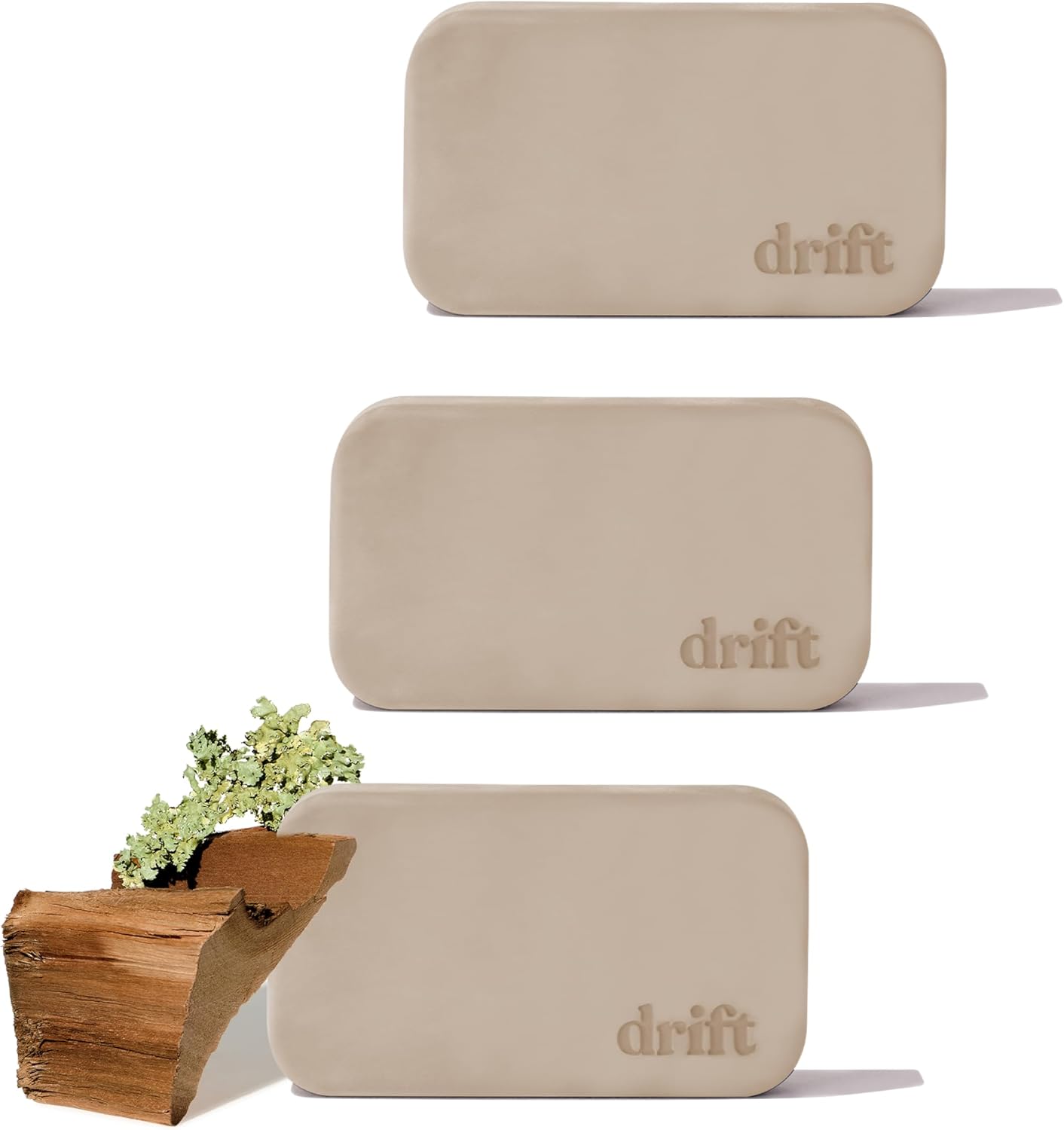 Drift Car Air Freshener - Stone Air Freshener - Car Odor Eliminator - Teak Scent Refill - Pack of 3 - NO CLIP INCLUDED