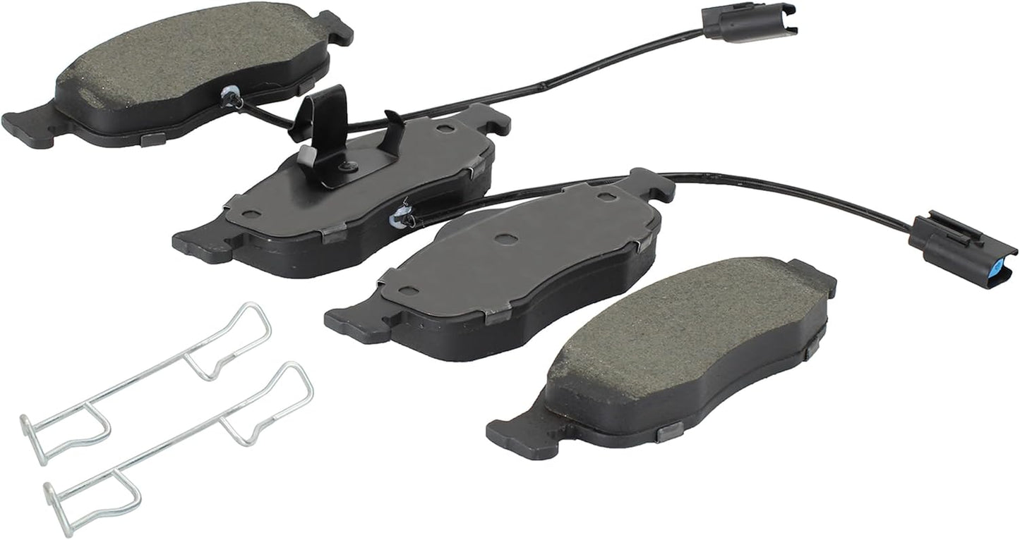 Premium Semi-Metallic Front Brake Pads (1001-0801M) Compatible with Ford Contour 1998-2000, Ford Mystique 1996-2000, Mercury Cougar 1999-2002, Mercury Mystique 1998-2000