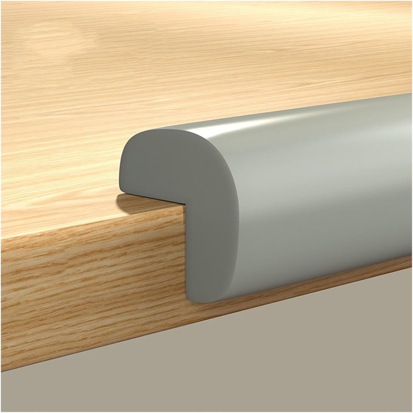 XPLKQXE Sharp Edge Safety Corner Edge Foam Padding, Edge Guards Bumpers Adhesive, Edge Corner Protector Guards for Table Edges & Sharp Corners(Gray,4pcs)