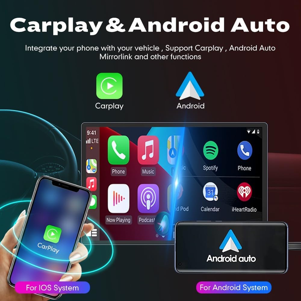 Kunfine Car CarPlay Android Auto Navigation Stereo GPS Radio Camera Display 13.1" QLED Touchscreen Headunit Tablet Media Player for Peugeot 301 2013-2022, if Applicable Octa Core 4G+64G Matte Black