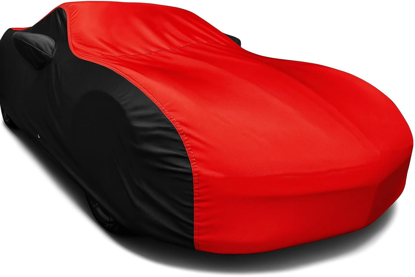 C5 Corvette Car Cover - Custom Fit Outdoor/Indoor Protection Ultraguard Plus 300 Denier Water Resistant - High End Fit for 1997-2004 C5, Z06, Convertible, Hardtop Corvettes (Red/Black)