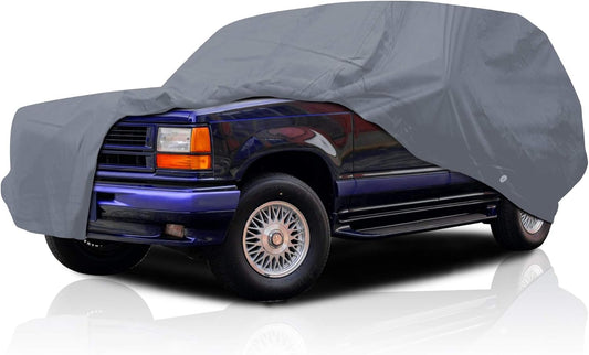 Supreme Full Car Cover - Semi Custom Fit for Tracker 1989-1998 SUV 4-Door | All-Weather Protection: Waterproof, Dustproof, Windproof, UV-Resistant | Includes Accessories