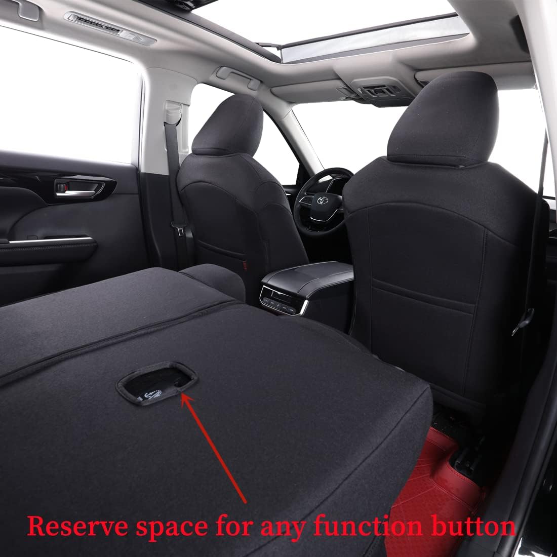 coverdream Custom Seat Covers Compatible with Select Toyota Camry Hybrid LE,Hybrid SE 2018 2019 2020 2021 2022 2023 Models (Black,Full Set)