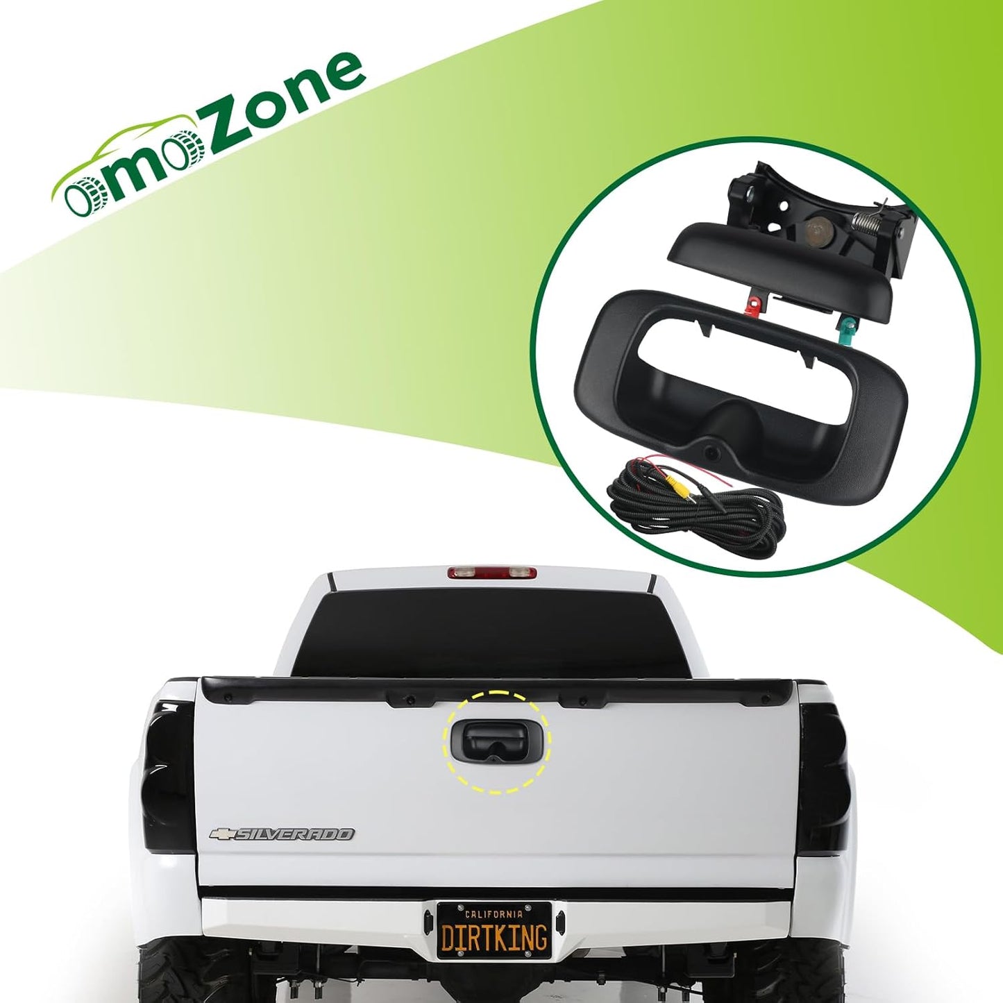 Backup Camera Tailgate Handle Rear View Camera Liftgate Latch Handle Compatible with 1999-2007 Chevrolet Chevy Silverado,GMC Sierra 1500 2500 3500 HD