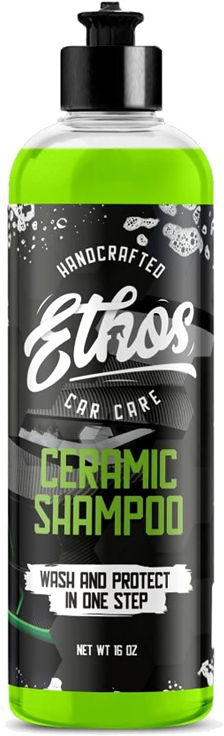 Ceramic Car Shampoo - Car Wash For Ceramic Coatings - Car Wash Soap - Adds Hydrophobic Protection | Enhances Coatings, Waxes Or Sealants | Incredible Shine