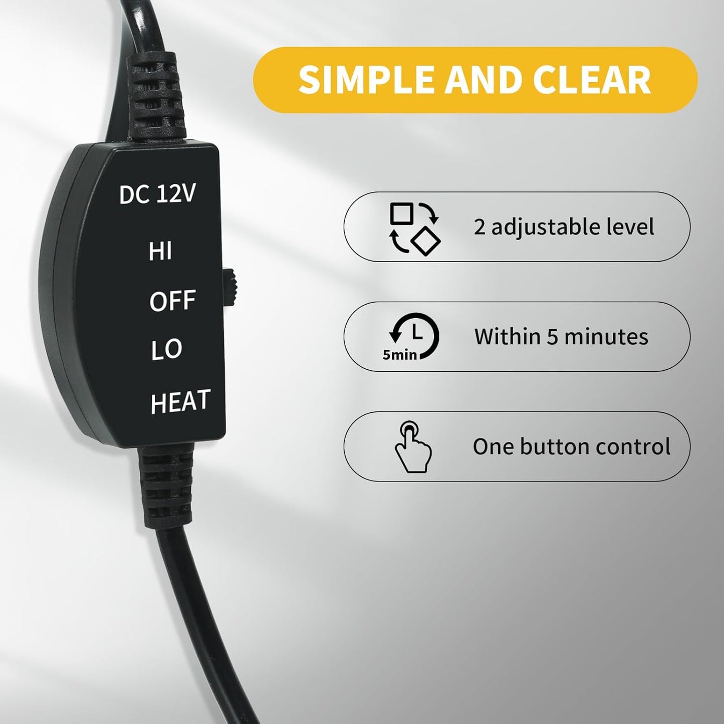 Seat Cushion for Cold Weather - Winter Soft Seat Cover with Adiustanle Buckle for Full Back and Seat (Black)