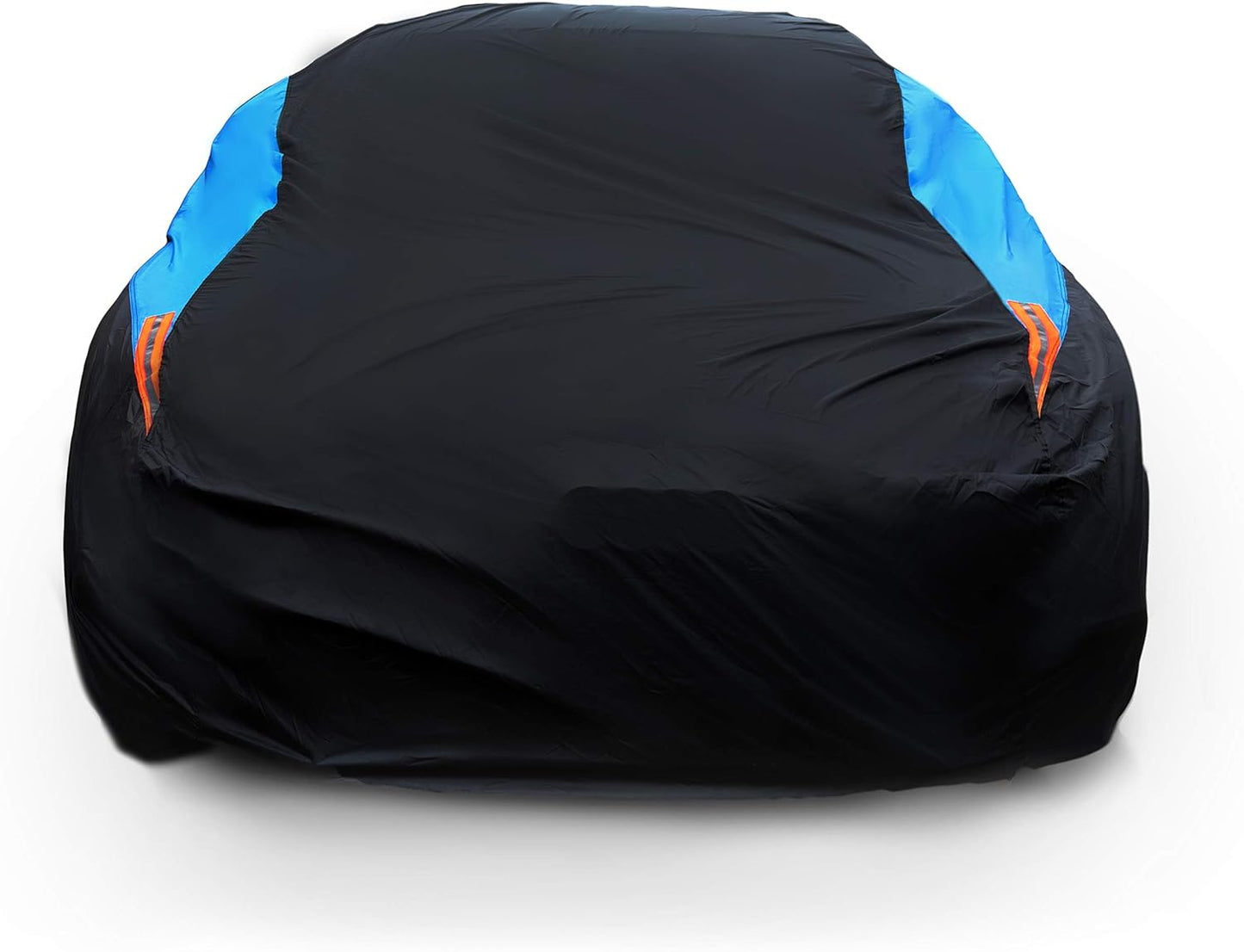 MORNYRAY Waterproof Car Cover All Weather Snowproof UV Protection Windproof Outdoor Full car Cover, Universal Fit for Sedan (Fit Sedan Length 178-185 inch, Blue)