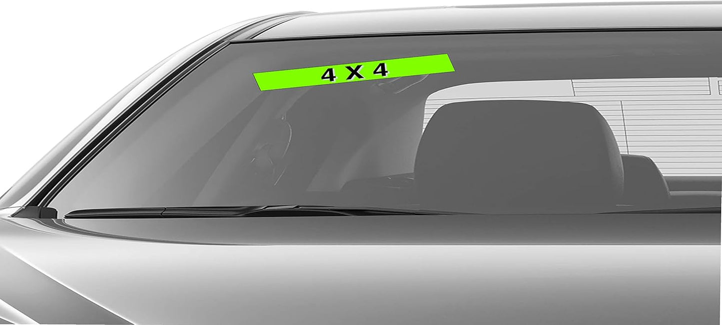 Ez-line Vinyl Windshield Stickers 3 Dozen 15 Inch Chartreuse Slogan Dealership Pro Pack for Car Lots (EZ115-Pack3)