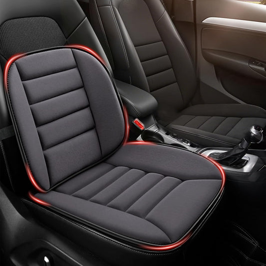 MYFAMIREA Car Seat Cushion and Lumbar Support Pillow 1.2'' Thick Memory Foam Desk Chair Cushion Back Support for Automotive Seat Driver, Travel, Leg and Back Pain Relief, Washable Adjustable Dark Gray