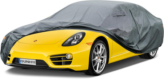 16 Layers Car Cover for Coupe Sports Sedan Waterproof All Weather, Universal Fit Audi TT, BMW Z4, Porsche 718 Boxster Cayman, Nissan Versa/240SX, Subaru BRZ, Mazda RX-8, Toyota Supra etc.