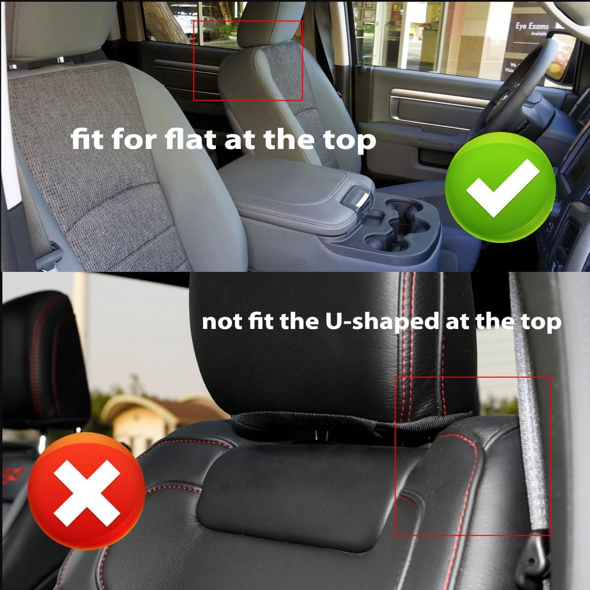 AOMSAZTO Custom Fit Truck Seat Covers for Dodge Ram 1500(2009-2018) & 2500(2010-2018) Car Seat Covers Limited Faux Leather Full Set Car Interior Accessories Black