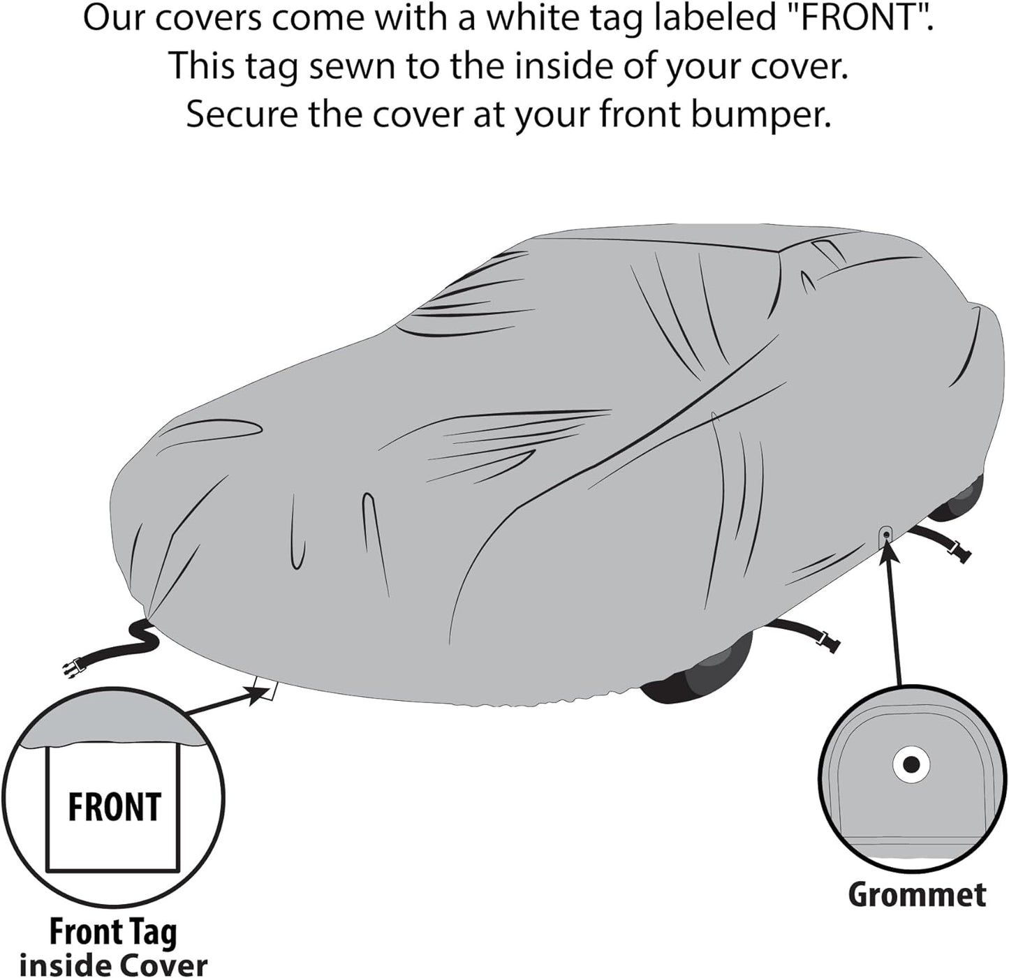 5 Layer Car Cover for Cadillac Series 60 Special 1936-1939, Semi Custom Fit Full Coverage Pollution, Dust, Sun, Snow, Rain, Hail All Weather Protection, Breathable