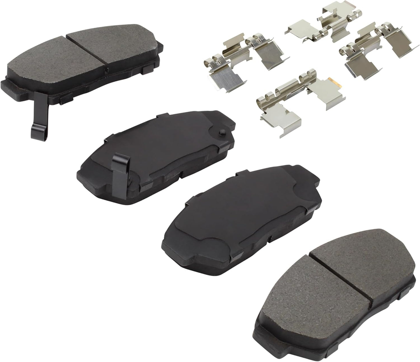 Premium Ceramic Front Brake Pads (1001-0617C) Compatible with Acura Integra 1994-2001, Honda Civic 1994-1995