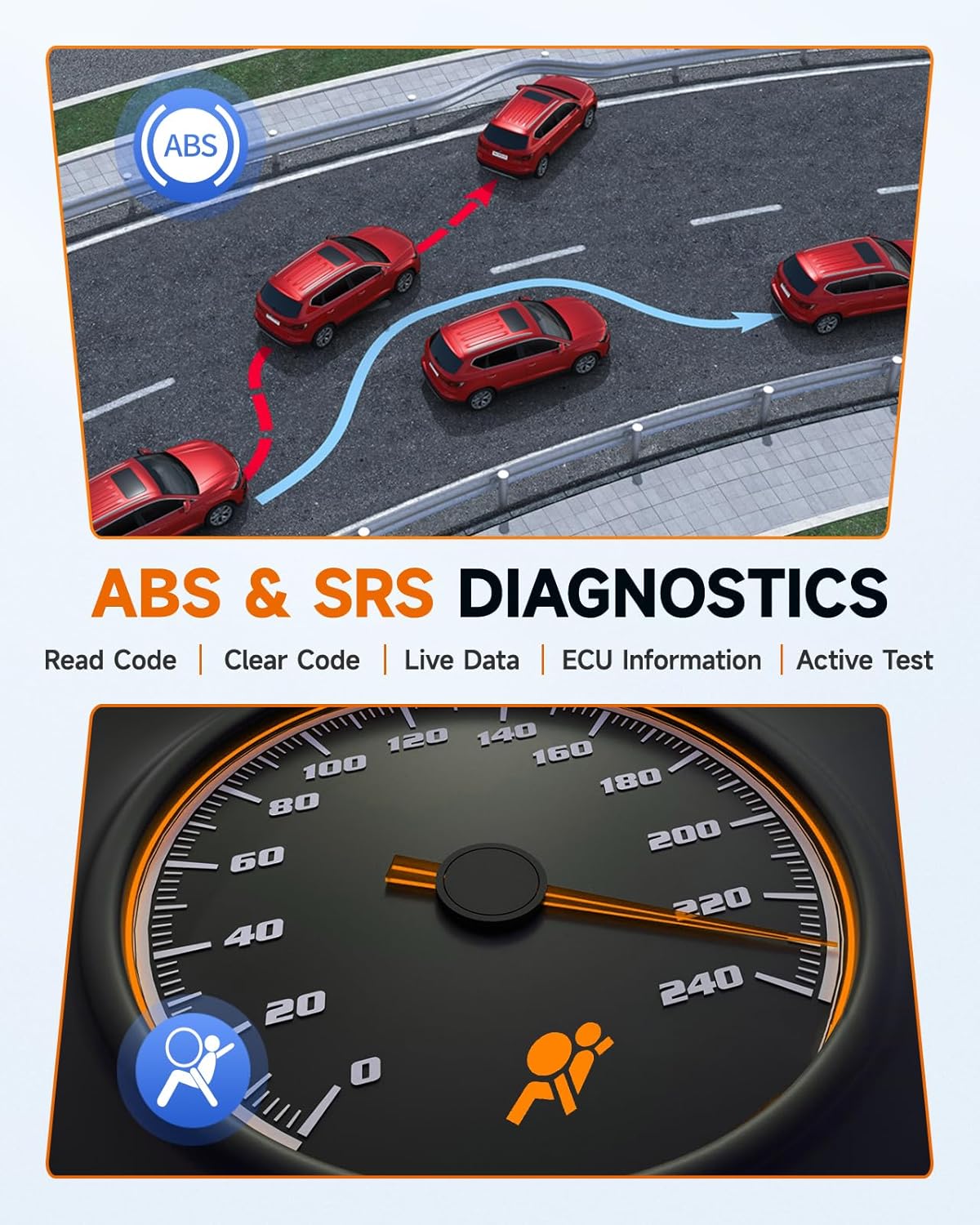 UPGRADED NT630 Plus, FOXWELL NT630 Pro 2-in-1 ABS SRS OBD2 Scanner & Battery Tester, Car Scan Tool with 12V Battery Load Analyzer, 100-1100CCA, ABS Bleed, BMS/OIL/SAS/EPB Reset, Live Data, Active Test