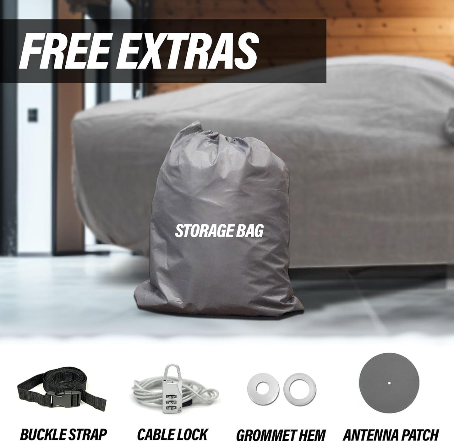 Supreme Full Car Cover – Semi Custom Fit for Full-Size Cars | Dustproof, Windproof, UV Protection, Breathable & Durable All-Weather Protection | Fits Volkswagen Atlas 2018-2021 SUV 4-Door