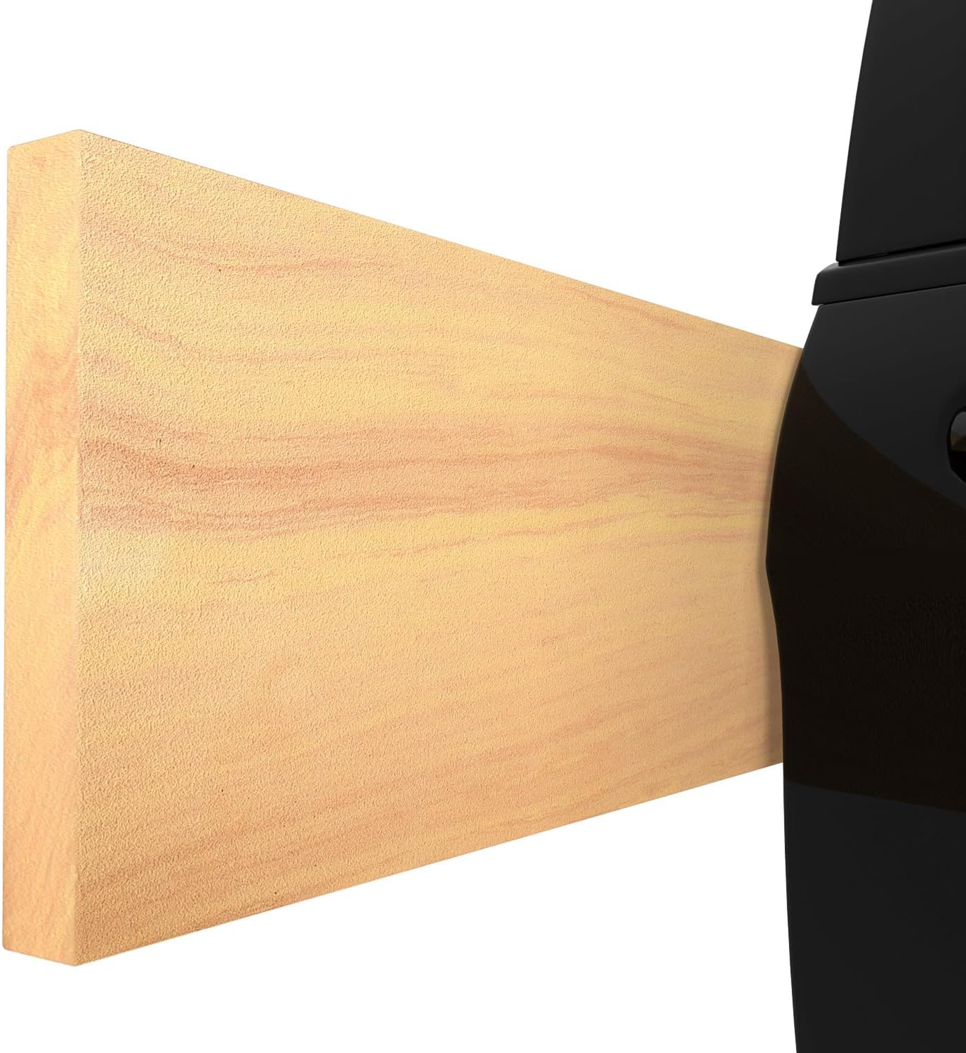 GWP02S Wood Grain Garage Wall Protector Car Door Protectors, Garage Accessories, Parking Stopper for Garage, Tool-Free, Designed in Germany (4-Pack Wood Grain)