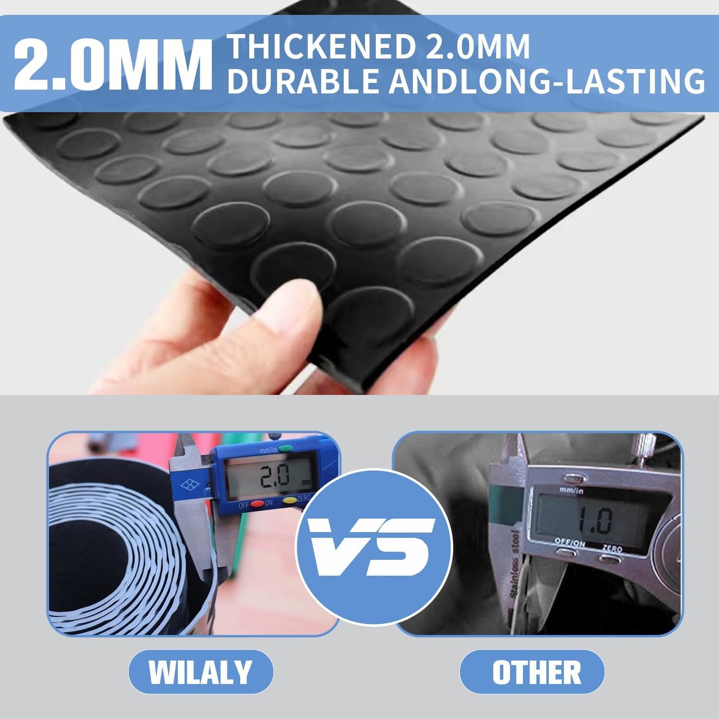 Premium Garage Floor Mat, Commercial Grade Heavy Duty Parking Mat for Garage Floor, Golf Cart Parking, Water/Stain Resistant Floor Runner (Black Coin, 2 Rolls x 4 x 13 Feet)