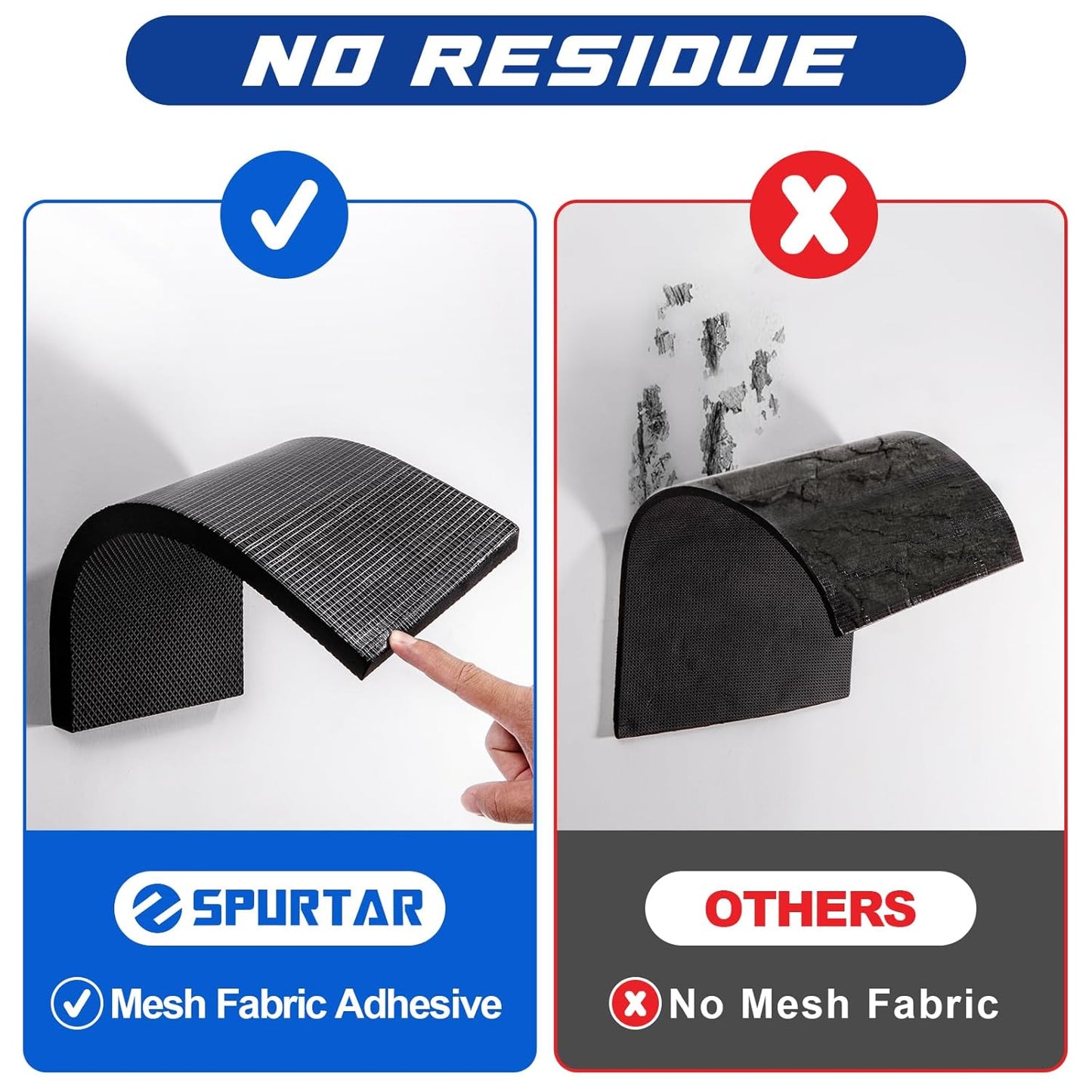 Spurtar Garage Wall Protector, 4 Pack Garage Car Door Protector and Thick Car Door Bumper Guards Padding, Resilient EVA Foam for Parking Aid, 15.7" x 5.9“x 3/4"