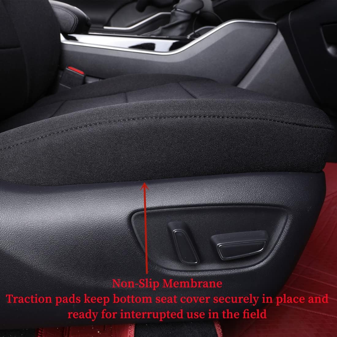 coverdream Custom Seat Covers Compatible with Select Toyota Camry Hybrid XLE,Hybrid XSE 2018 2019 2020 2021 2022 2023 Models (Black,Full Set)